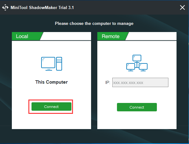 launch the software and enter its main interface
