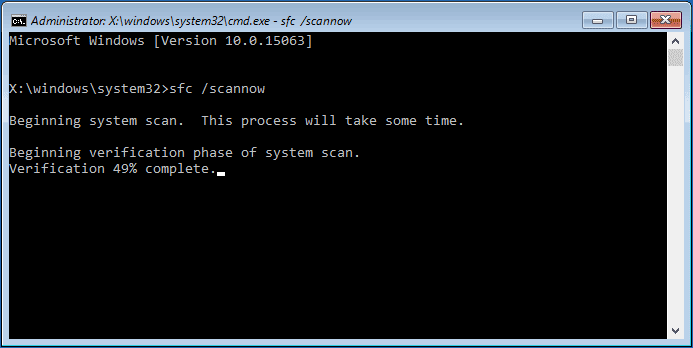 sfc scannow command