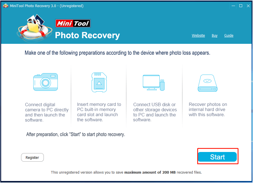 click Start