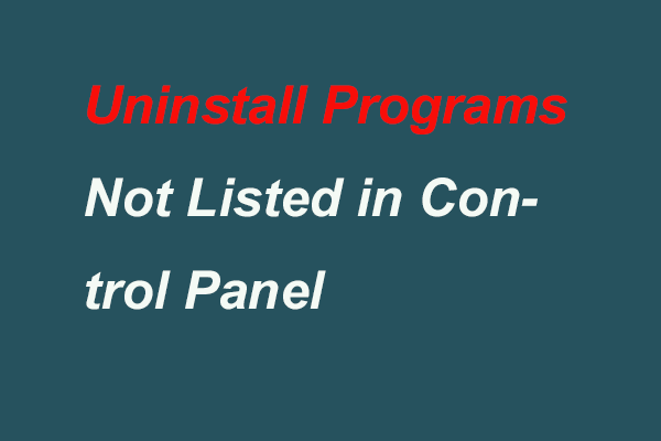 5 maneras de quitar programas que no aparecen en el panel de control