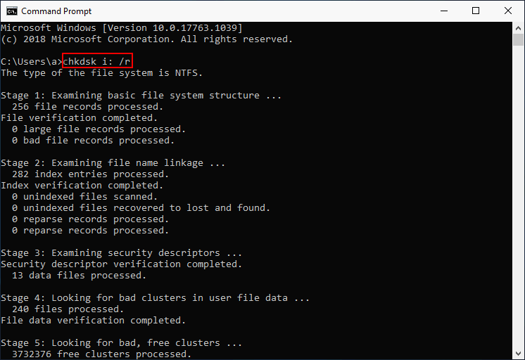 CHKDSK