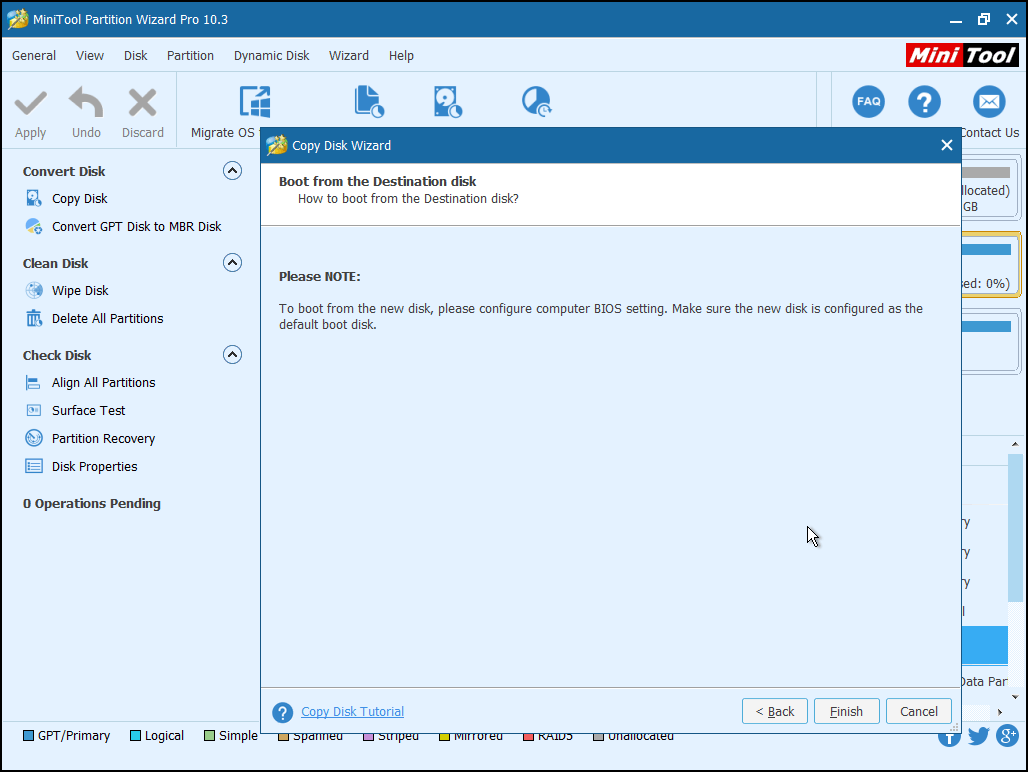 boot PC from the disk