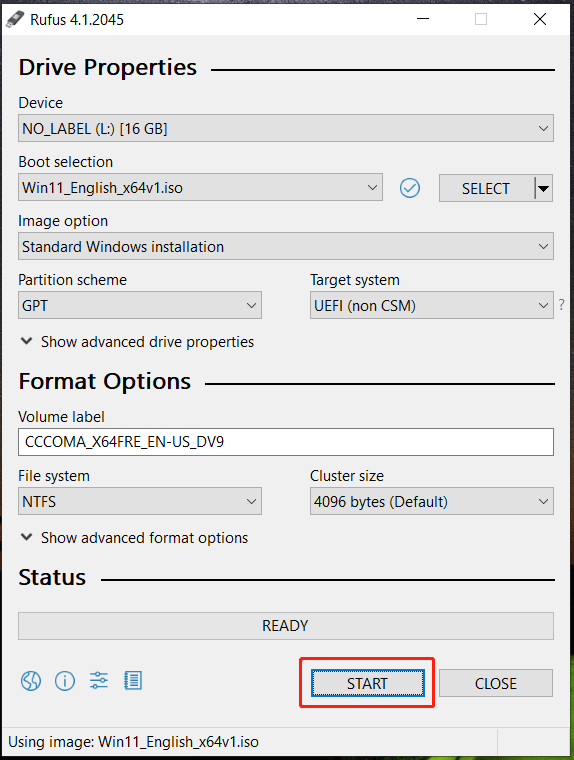 create USB Windows 11 installer