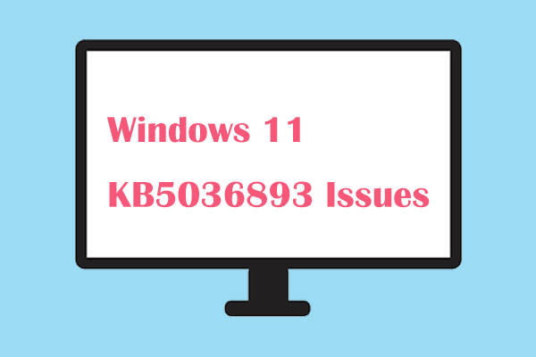 Erros no KB5036893 do Windows 11: problemas de instalação e tela branca