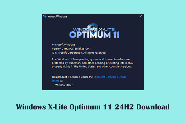 Windows X-Lite Optimum 11 24H2: como baixar e instalar