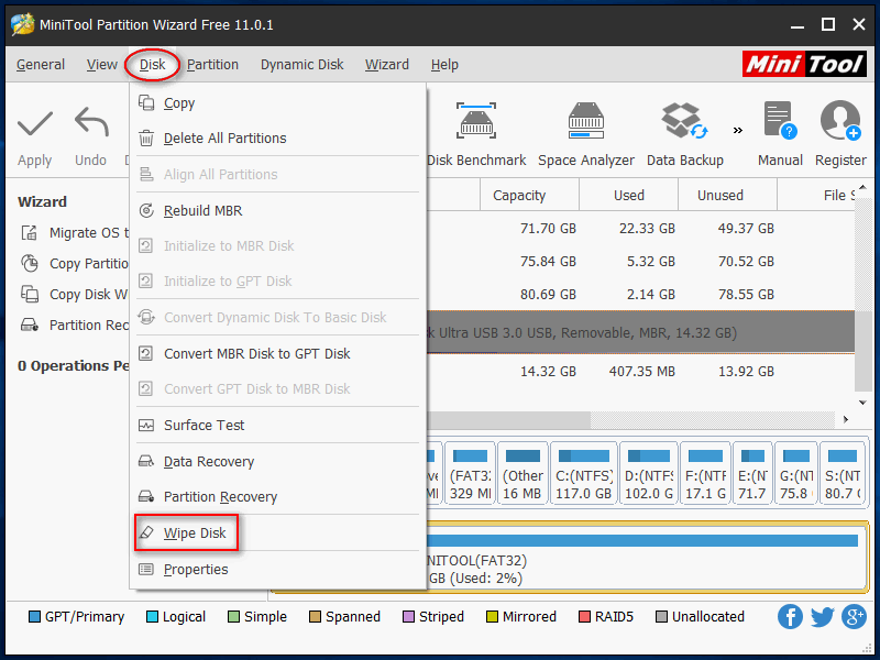 Wipe Disk
